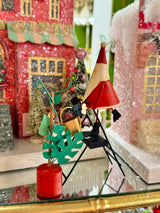 Plant Care Santa Figurine