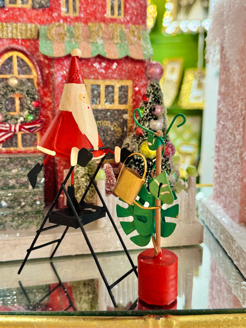 Plant Care Santa Figurine