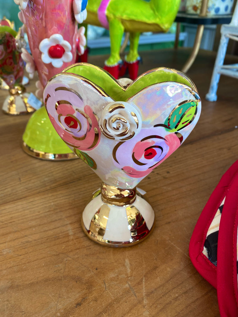 Mary Rose Young Baby Heart Vase