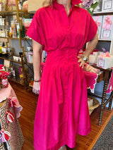 Alden Adair Becca Dress in Poppy Pink