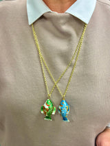 Long Toggle Fish Necklace (Two Color Options)