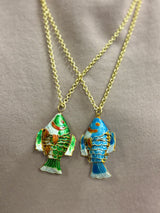 Long Toggle Fish Necklace (Two Color Options)