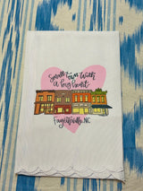 Scalloped Tea Towel (Multiple Style Options)