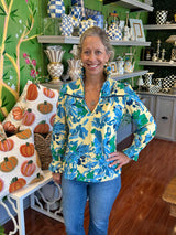 CK Bradley Aspen Blouse in High Tide Blue Steel