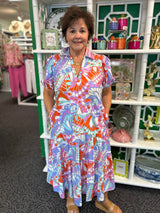 Jude Connally Portia Dress in Butterfly Mosaic Gold