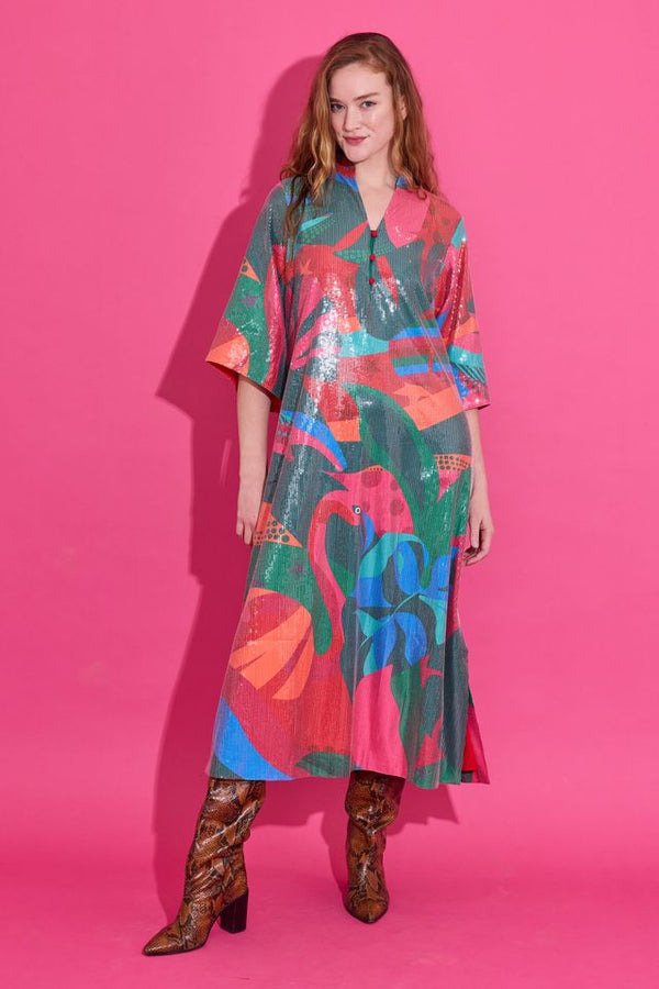 Alden Adair Jerry Dress in Tropical Jingle