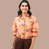 Madi Floral Collar Top