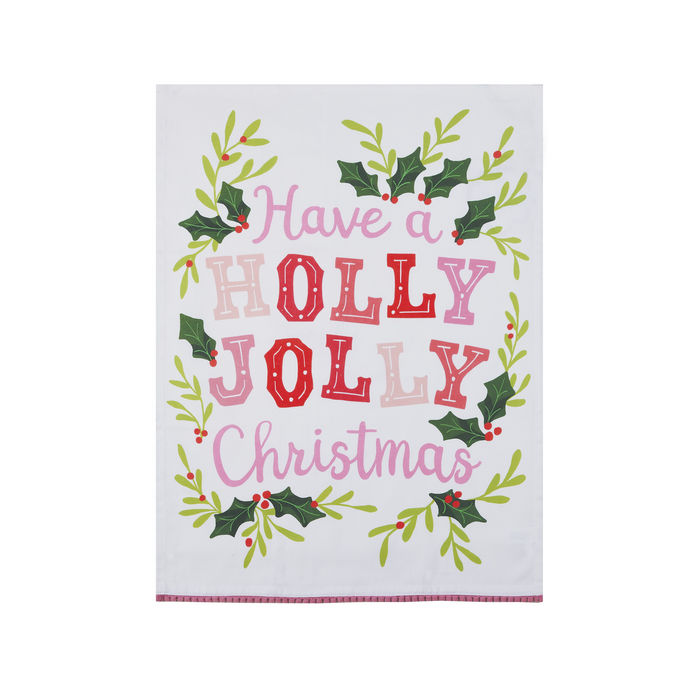 Holly Jolly Christmas Kitchen Towel