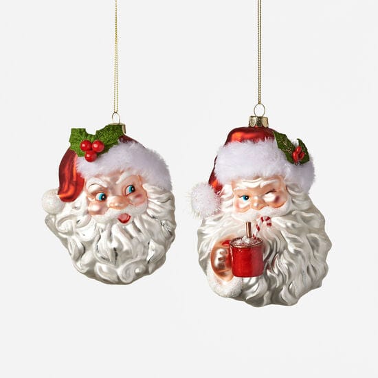 Tipsy or Sober Santa Ornament