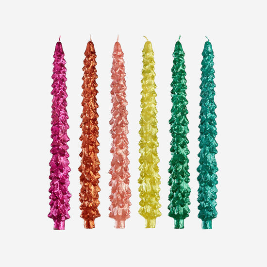 Metallic Tree Taper Candle - Six Style Choices