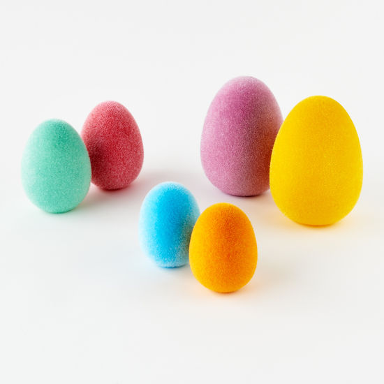 Flocked Egg (3 Size Options)