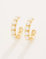 Spartina Anna Hoop Earrings in Pearl