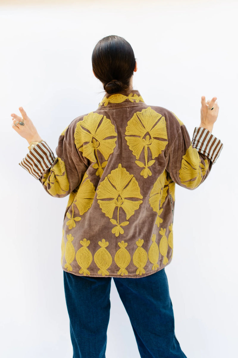 Eleanor James Pepper Shell in George Taupe