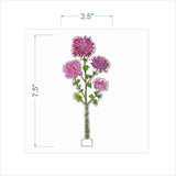 Acrylic Mauve Mum (Two Size Options)