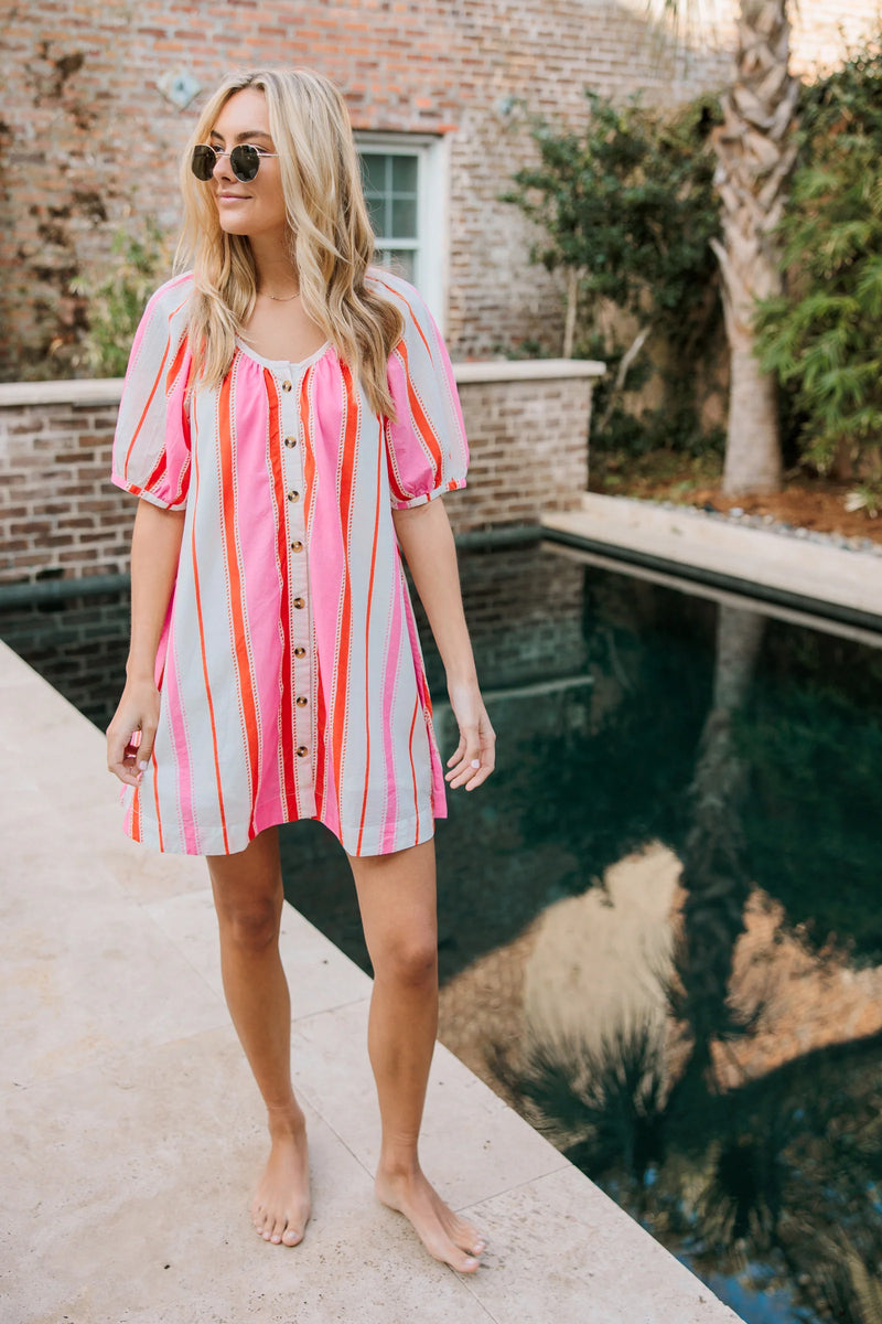 Livro Day Dress in Boardwalk Stripes