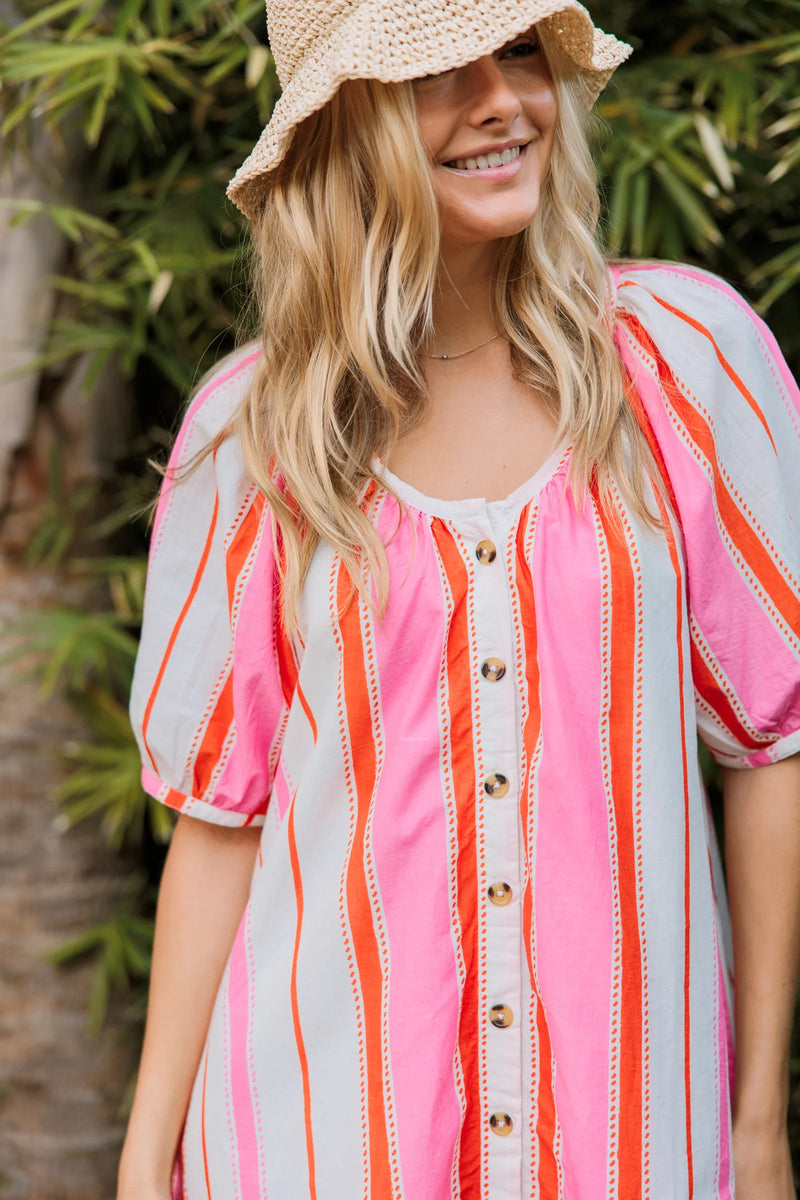 Livro Day Dress in Boardwalk Stripes