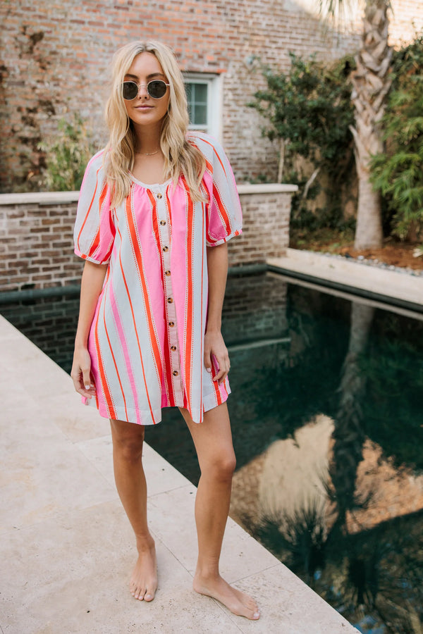 Livro Day Dress in Boardwalk Stripes