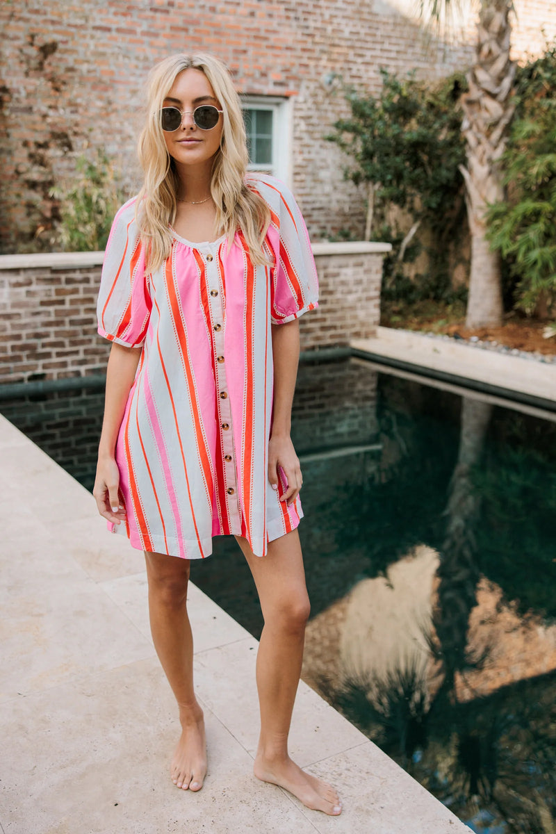 Livro Day Dress in Boardwalk Stripes