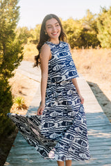 LIVRO Pavillion Skirt in Fish Print