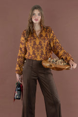 Emily McCarthy Long Sleeve Poppy Top in Leone