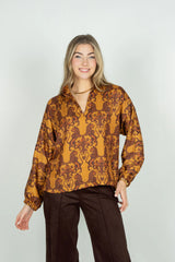 Emily McCarthy Long Sleeve Poppy Top in Leone