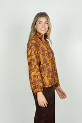 Emily McCarthy Long Sleeve Poppy Top in Leone