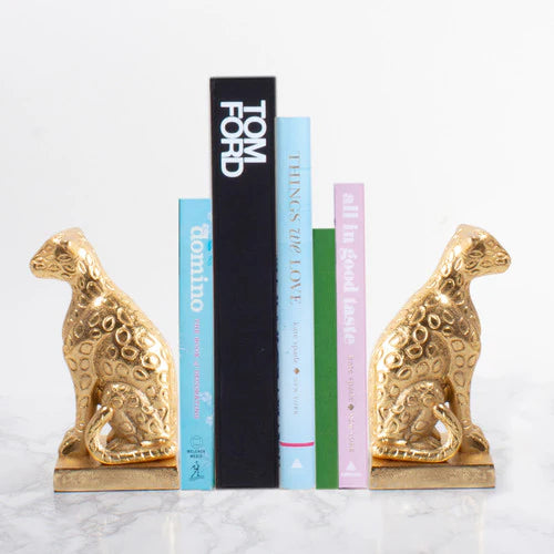 8 Oak Lane Leopard Bookends (Set of 2)
