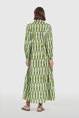 LIVRO Classic Shirtdress in Sirocco Green