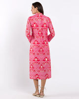 Jude Connally in Lyra Dress in Imperial Garden Peony