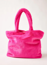 Cozy Cabin Faux Fur Tote (Ultraviolet or Oatmeal)