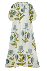 Maison Marigold Malta Maxi Dress in Green Flower