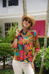Marseille Top in Fall Blossom