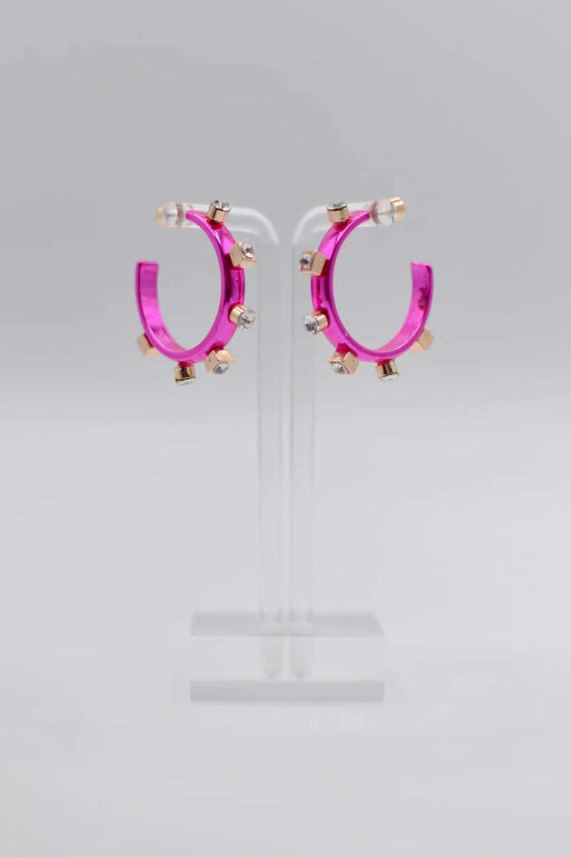 Smith & Co. Gold Metal Hoops (Multiple Color Options)