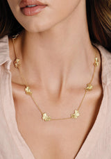 Butterfly Station Necklace in Gold - Anabel Aram
