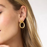 Julie Vos Nassau Demi Doorknocker Earring in Gold