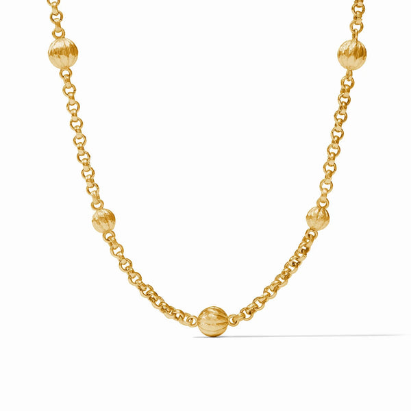 Julie Vos Cirque Station Necklace in Gold