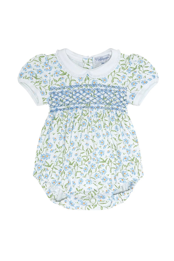 Nellapima Blue Vines Smocked Bubble