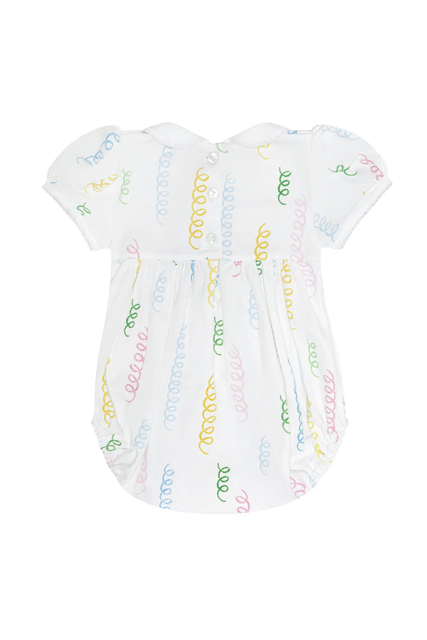 Nellapima Spirals Print Smocked Bubble