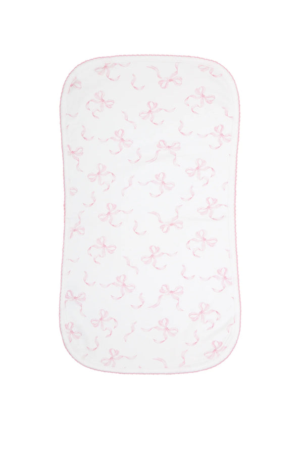 Nellapima Charming Bows Print Burp Cloth