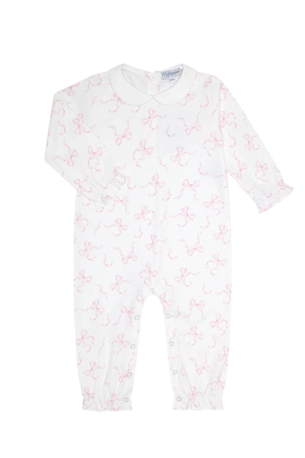 Nellapima Charming Bows Print Romper Long Sleeve