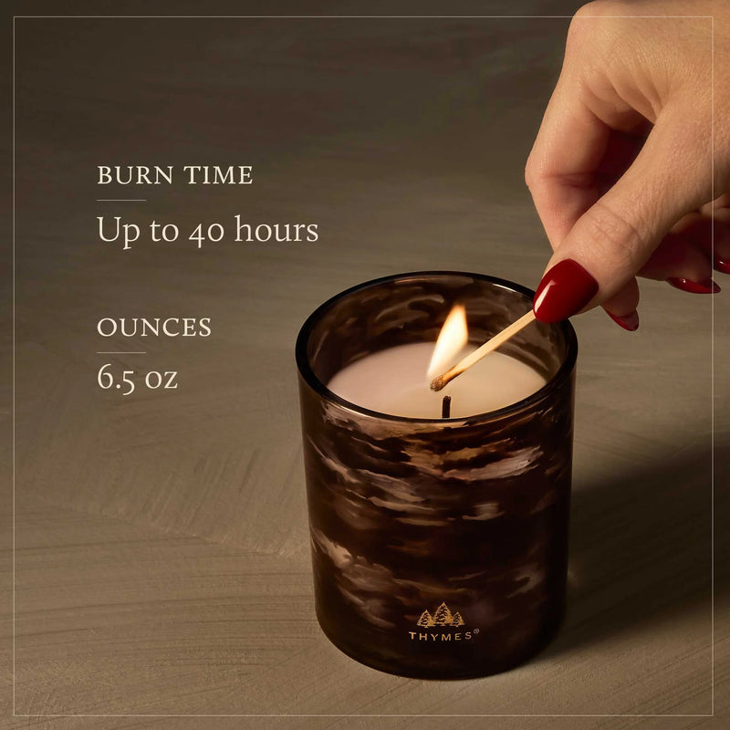 Thymes Noir Woods 6.5oz Box Candle