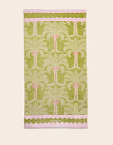 Spartina Castillo Green Palms Beach Towel