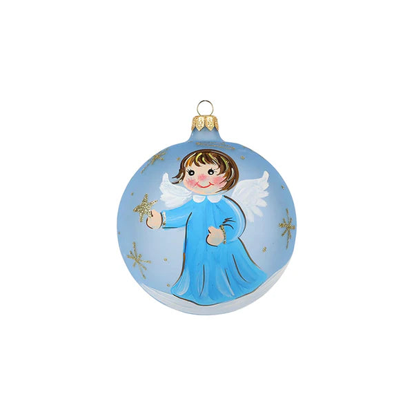 Vietri Baby Boy Angel Ornament