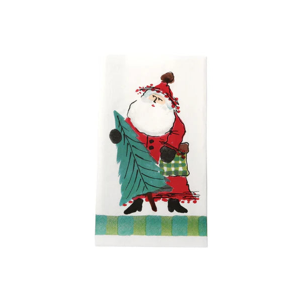 Vietri Old St. Nick Guest Towels - Pack of 16