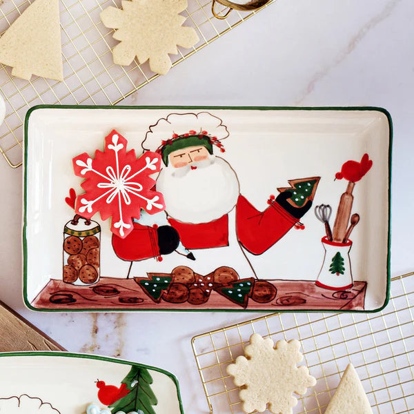 Vietri Old St. Nick 2025 Limited Edition Rectangular Platter