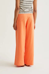 Orange Wide Leg Jeans