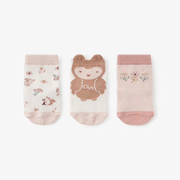 Elegant Baby Owl Baby Socks (Set of 3)