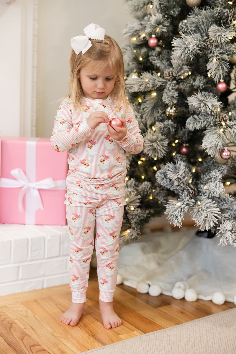 Baby & Toddler Pink Santa Pajamas