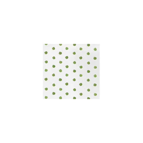 Vietri Green Dot Napkins (Cocktail or Guest Size)