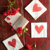 Vietri Papersoft Heart Cocktail Napkins